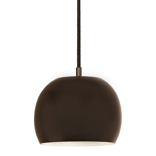 JVI Designs Bristol Oil Rubbed Bronze Small Hanging Pendant Lighting With Round Shade