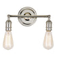 JVI Designs Soho Polished Nickel 2-Light Reversible Mounting Wall Sconce