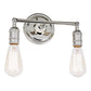 JVI Designs Soho Polished Nickel 2-Light Reversible Mounting Wall Sconce