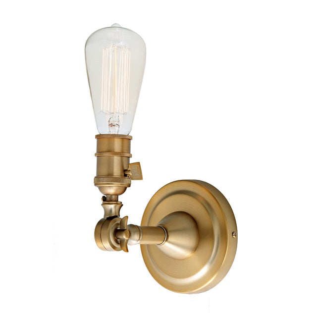 JVI Designs Soho Satin Brass 1-Light Swivel Wall Sconce