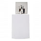 JVI Designs Warick Polished Nickel 1-Light Loop Wall Sconce With Cylindrical Fabric Shade