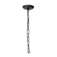 Jamie Young Blooming 30" 6-Light Black Iron Foliage Chandelier