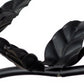 Jamie Young Blooming 30" 6-Light Black Iron Foliage Chandelier