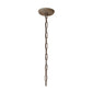 Jamie Young Blooming 30" 6-Light Rust Iron Foliage Chandelier