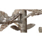Jamie Young Blooming 30" 6-Light Rust Iron Foliage Chandelier