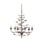 Jamie Young Blooming 30" 6-Light Rust Iron Foliage Chandelier
