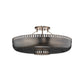 Jamie Young Constantine 31" 3-Light Antique Bronze Semi-Flush Mount Light With Perforated Metal Shade