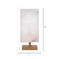 Jamie Young Ghost 7" x 16" 1-Light Square Antique Brass Table Lamp With White Alabaster Shade