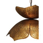 Jamie Young Lotus 20" 1-Light Antique Gold Flower Pendant Light