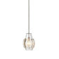 Jamie Young Talon 9" 1-Light Handblown Clear Glass Pendant Light