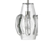 Jamie Young Talon 9" 1-Light Handblown Clear Glass Pendant Light