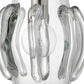 Jamie Young Talon 9" 1-Light Handblown Clear Glass Pendant Light