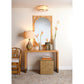 Jamie Young Upsala 15" 2-Light White Alabaster and Antique Brass Flush Mount Light With Acrylic Diffuser