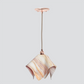 Jezebel Gallery Flame Radiance 11" x 10" Large Bisque Pendant Light With Copper Hardware