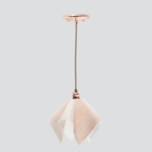 Jezebel Gallery Flame Radiance 11" x 10" Large Champagne Pendant Light With Copper Hardware