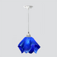 Jezebel Gallery Flame Radiance 11" x 10" Large Cobalt Blue Pendant Light With Nickel Hardware