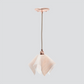 Jezebel Gallery Flame Radiance 9" x 7" Small Champagne Pendant Light With Copper Hardware