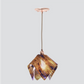 Jezebel Gallery Flame Signature 10" x 11" Large Wild Iris Pendant Light With Copper Hardware