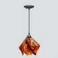 Jezebel Gallery Flame Signature 11" x 10" Large Begonia Pendant Light With Black Hardware