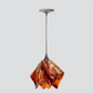 Jezebel Gallery Flame Signature 11" x 10" Large Begonia Pendant Light With Brown Hardware