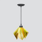 Jezebel Gallery Flame Signature 11" x 10" Large Buttercup Pendant Light With Black Hardware