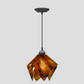 Jezebel Gallery Flame Signature 11" x 10" Large Earth Pendant Light With Black Hardware