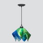 Jezebel Gallery Flame Signature 11" x 10" Large Fern Pendant Light With Black Hardware