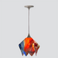 Jezebel Gallery Flame Signature 11" x 10" Large Garnet Pendant Light With Brown Hardware