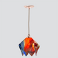 Jezebel Gallery Flame Signature 11" x 10" Large Garnet Pendant Light With Copper Hardware