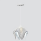 Jezebel Gallery Flame Signature 11" x 10" Large Lotus Pendant Light With White Hardware
