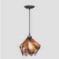 Jezebel Gallery Flame Signature 11" x 10" Large Wild Iris Pendant Light With Black Hardware