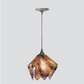 Jezebel Gallery Flame Signature 11" x 10" Large Wild Iris Pendant Light With Brown Hardware