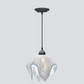 Jezebel Gallery Flame Signature 11"x 10" Large Lotus Pendant Light With Black Hardware