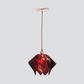 Jezebel Gallery Flame Signature 9" x 7" Small Azalea Pendant Light With Copper Hardware