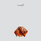 Jezebel Gallery Flame Signature 9" x 7" Small Begonia Pendant Light With White Hardware