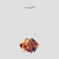 Jezebel Gallery Flame Signature 9" x 7" Small Black Eyed Susan Pendant Light With White Hardware
