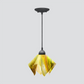 Jezebel Gallery Flame Signature 9" x 7" Small Buttercup Pendant Light With Black Hardware