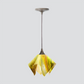 Jezebel Gallery Flame Signature 9" x 7" Small Buttercup Pendant Light With Brown Hardware