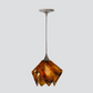 Jezebel Gallery Flame Signature 9" x 7" Small Earth Pendant Light With Brown Hardware