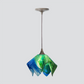 Jezebel Gallery Flame Signature 9" x 7" Small Fern Pendant Light With Brown Hardware