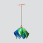 Jezebel Gallery Flame Signature 9" x 7" Small Fern Pendant Light With Copper Hardware