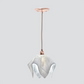 Jezebel Gallery Flame Signature 9" x 7" Small Lotus Pendant Light With Copper Hardware