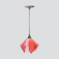Jezebel Gallery Flame Signature 9" x 7" Small Peony Pendant Light With Brown Hardware