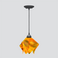 Jezebel Gallery Flame Signature 9" x 7" Small Snapdragon Pendant Light With Black Hardware