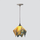 Jezebel Gallery Flame Signature 9" x 7" Small Strawflower Pendant Light With Brown Hardware