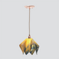 Jezebel Gallery Flame Signature 9" x 7" Small Strawflower Pendant Light With Copper Hardware