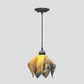 Jezebel Gallery Flame Signature 9" x 7" Small Treebark Pendant Light With Black Hardware