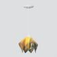 Jezebel Gallery Flame Signature 9" x 7" Small Treebark Pendant Light With White Hardware