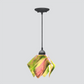 Jezebel Gallery Flame Signature 9" x 7" Small Tulip Pendant Light With Black Hardware