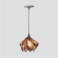 Jezebel Gallery Flame Signature 9" x 7" Small Wild Iris Pendant Light With Brown Hardware
